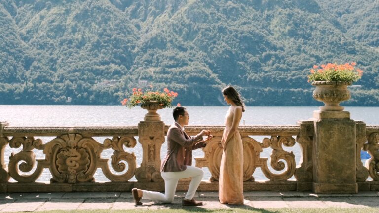wedding proposal lake como