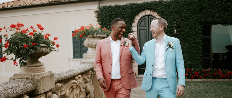 Gay wedding at Villa del Balbianello and Vialla Lario, Lake Como