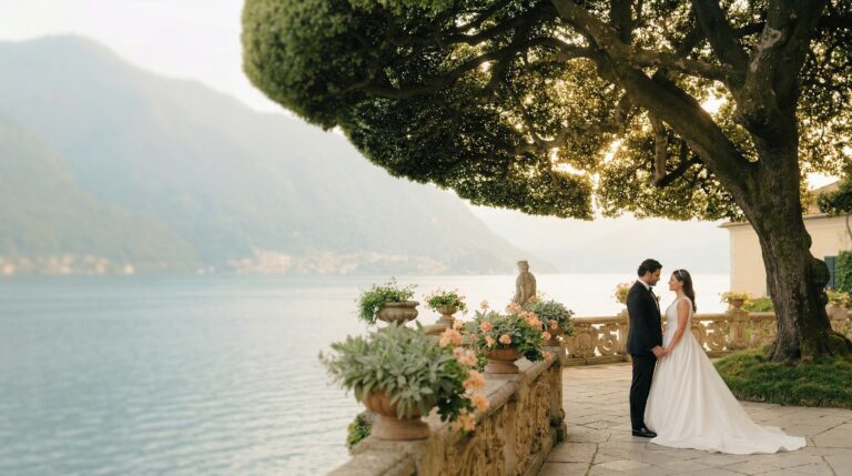 Villa Balbianello wedding videographer on lake como